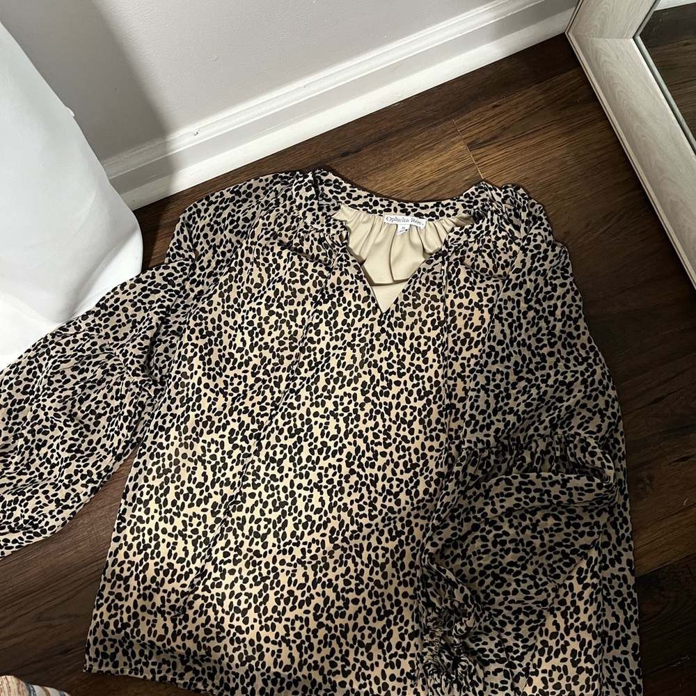 Leopard Print Women's Top